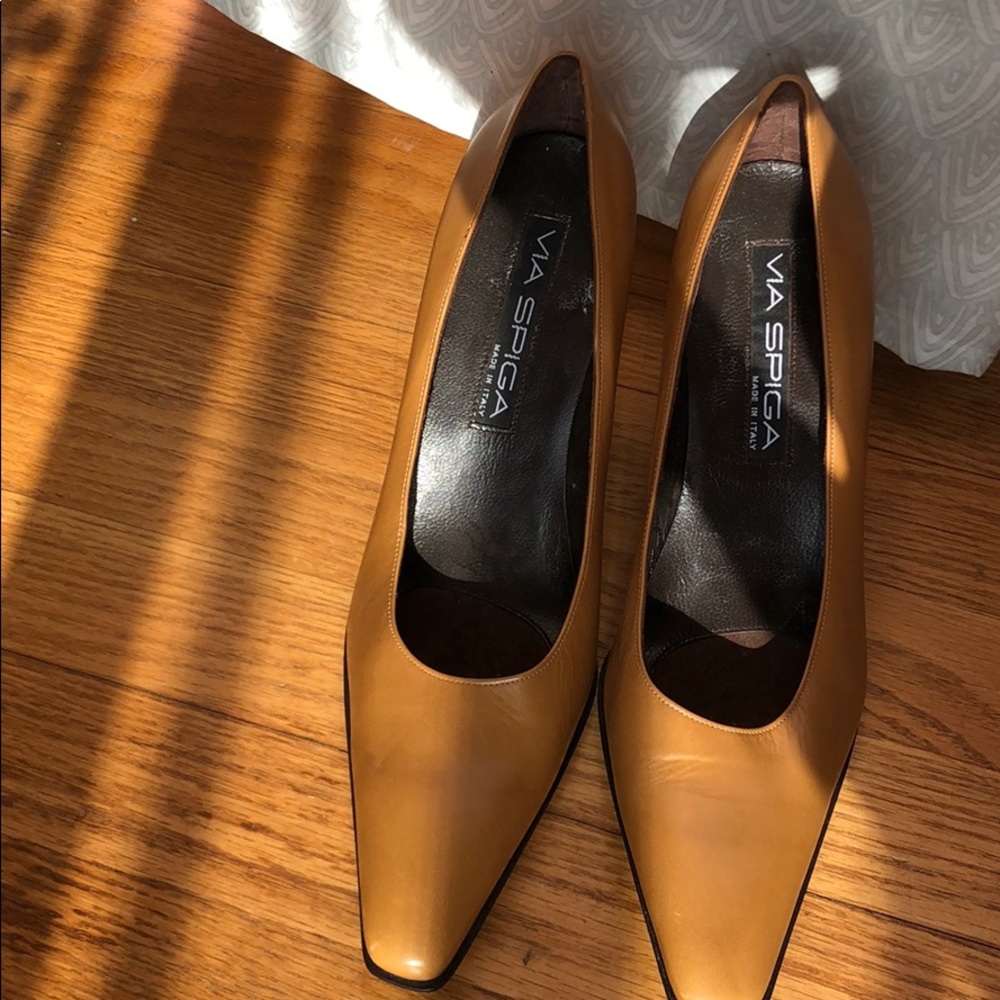 Via Spiga Square Toe Heels